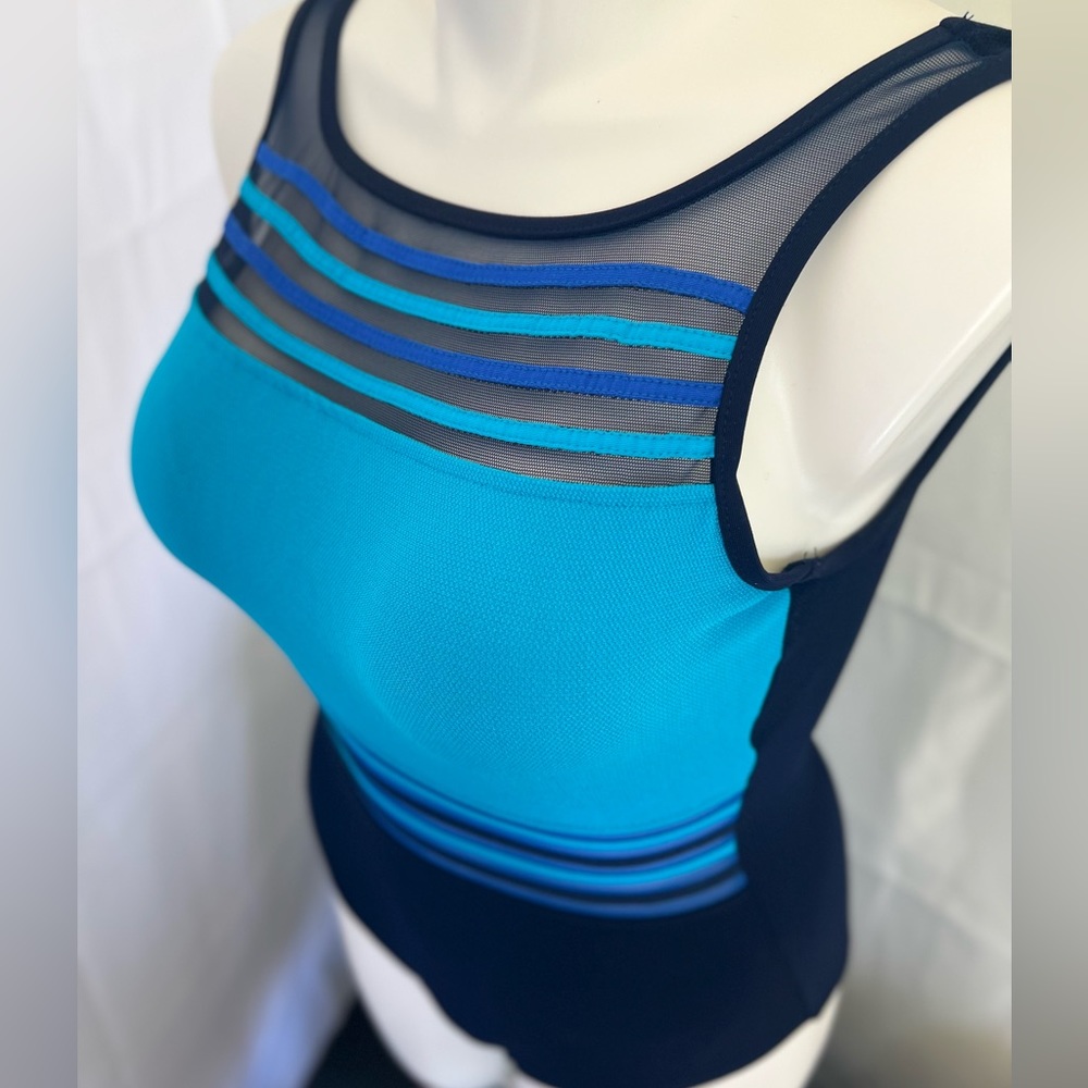 Blue One-Piece Swim Wear